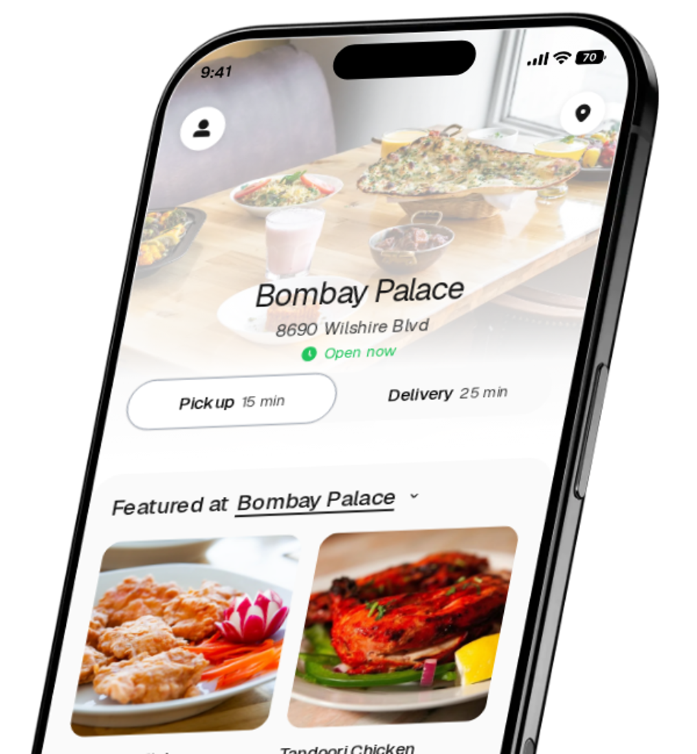 Bombay Palace app preview