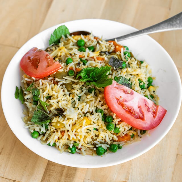 Vegetable Biryani.